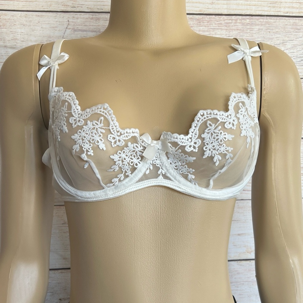 Popsi Lingerie Women White Bra Size S